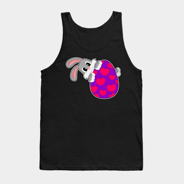 Rabbit Easter Easter egg Hearts Tank Top by Markus Schnabel